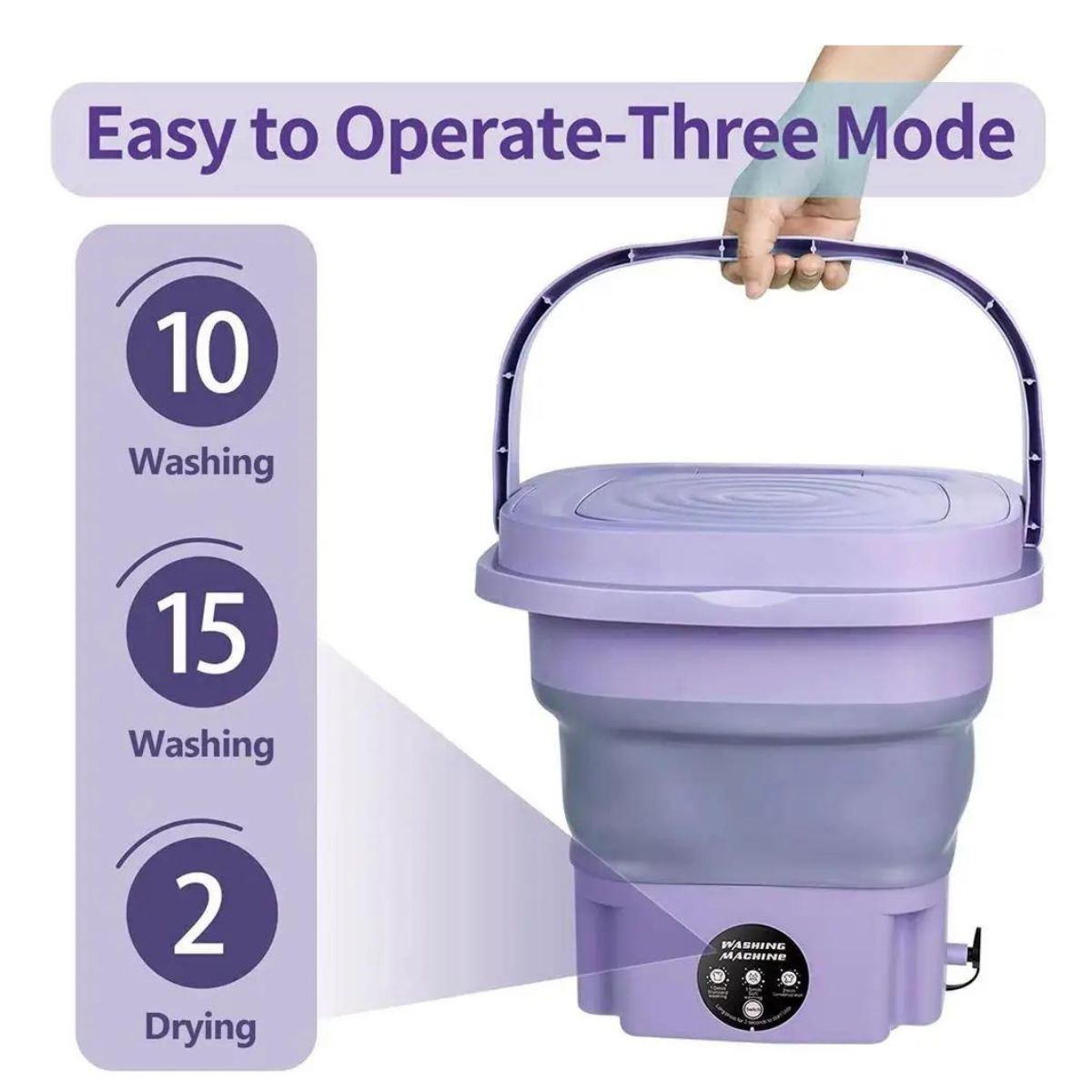 Mini Lavadora Plegable Portátil
