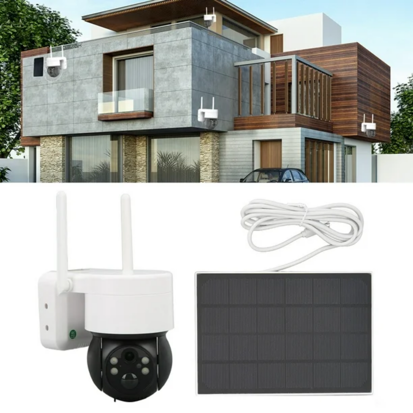 Cámara Vigilancia Ip Solar Led Wifi HD